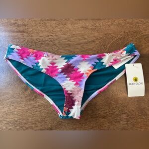 Body Glove Womens Bikini Bottom NWT Size Large L Eclispe Surf Rider Multi Color
